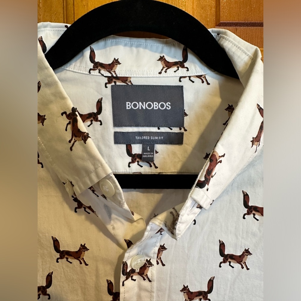 bonobos fox shirt in tailored slim fit